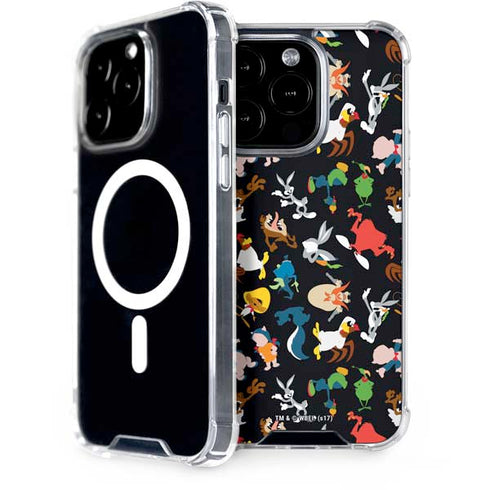 Looney Tunes Identity Pattern iPhone 15 Pro MagSafe Case